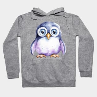 Penguin Watercolor Hoodie